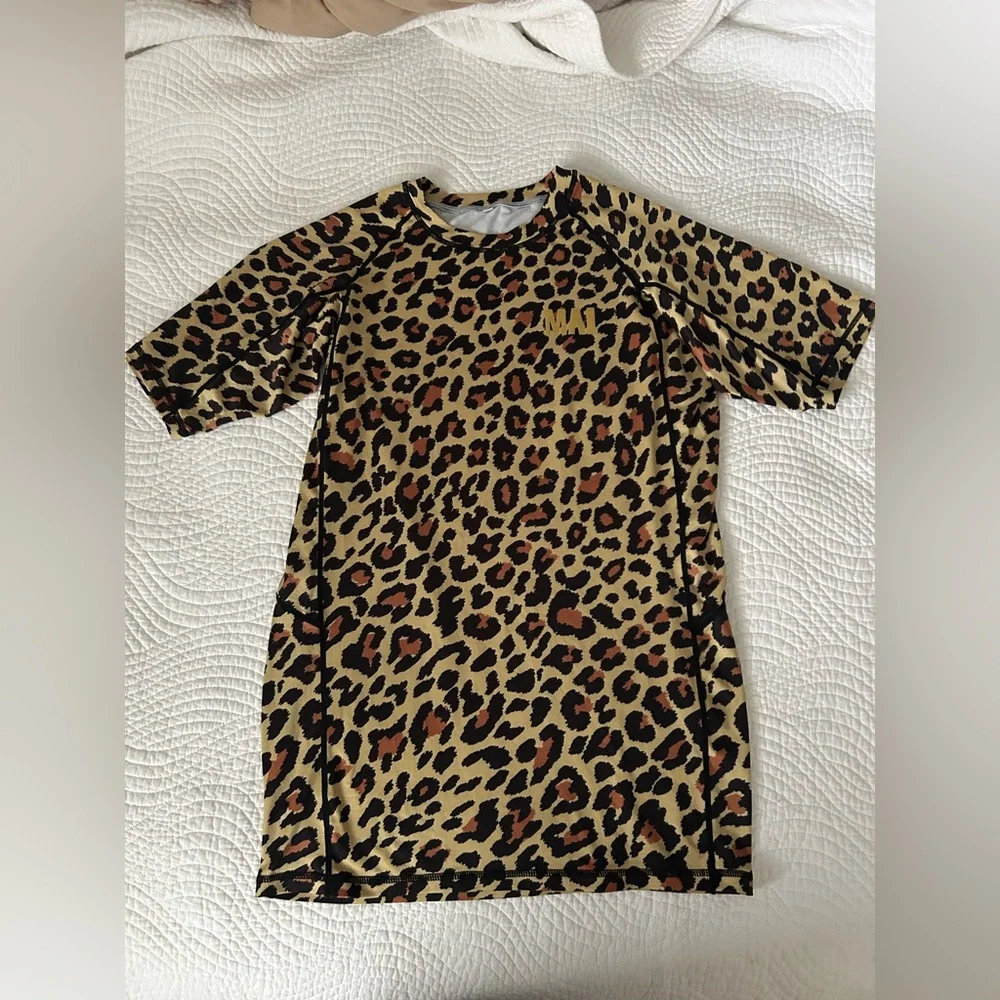 MA1 • #F**kCraigJones Gold Leopard Rash Guard - Picture 2 of 5